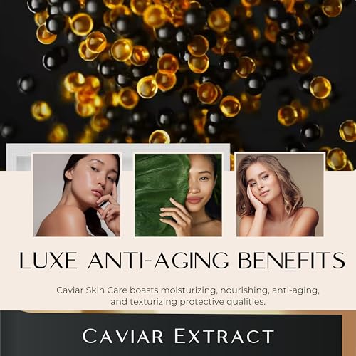 Korean Facial Sheet Masks - Unscented Caviar Essence Spa Masks Packed w/Omega-3s - Nourish, Revitalize & Hydrate Your Skin - Suitable for All Skin Types (Qty 16)