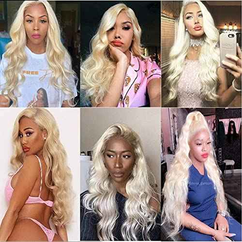 22 24 26 Inch Inch Blonde 613 Body Wave Bundles Human Hair Unprocessed Brazilian Virgin Quick Weave Bundles Double Weft for Black Women