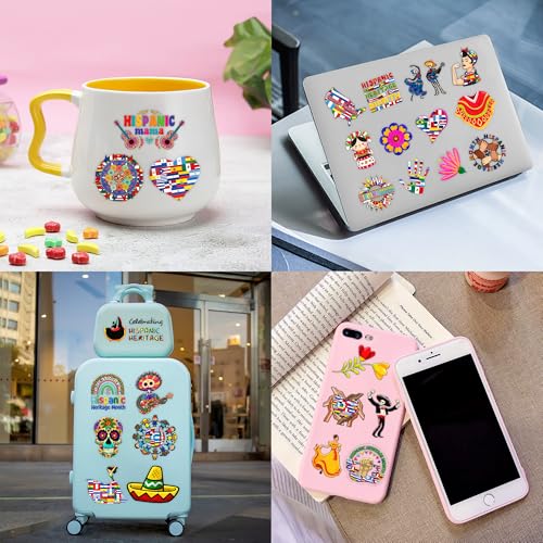 96 PCS Hispanic Heritange Month Pre-Cut Birthday Party Decorations Favors Supplies Temporary Tattoos Decor Latin American Spanish Stickers For Boys Girls Gift School Prizes Rewards