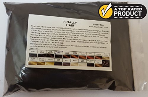 Finally Hair Building Fibers Refill 100g Dark Brown