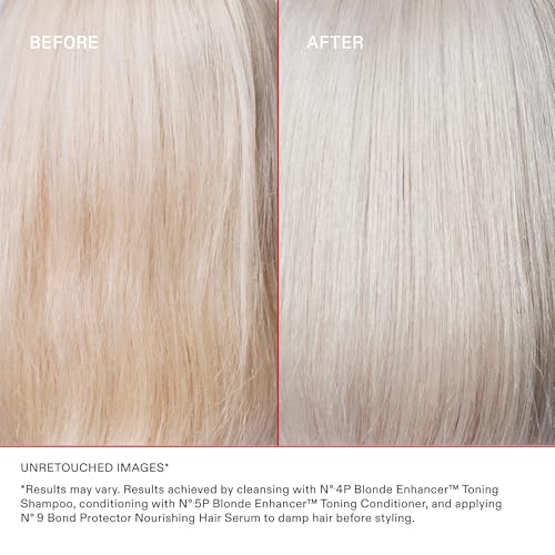 Olaplex No. 4P Blonde Enhancer Purple Toning Shampoo, Repairs, Hydrates, & Brightens All Blonde, Lightened, & Grey Hair