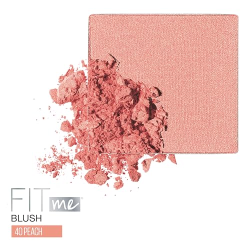 Maybelline Fit Me Blush Powder, Peach - Lightweight, Blendable