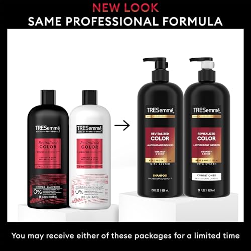 TRESemm? Shampoo and Conditioner, Revitalized Color + Antioxidant Infusion for Color-Treated Hair, Heat Protection, 28 Oz Ea