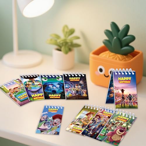 Cartoon Mini Notepads Party Favors 10-Pack