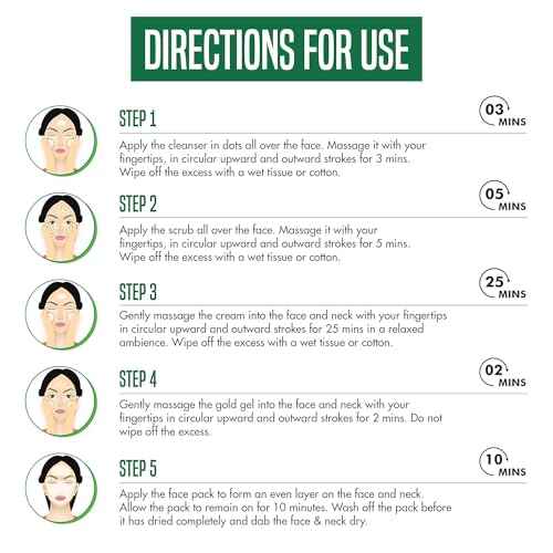 Natures Essence Glowing Gold Facial Kit, 500G