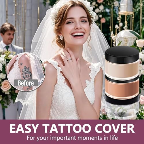Waterproof Tattoo Cover Up Makeup - 2 Adjustable Shades