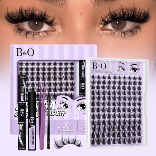 Manga Lash Clusters DIY Kit - 0.05mm Ultra-Thin Band Wispy Eyelash Extensions