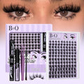 Manga Lash Clusters DIY Kit - 0.05mm Ultra-Thin Band Wispy Eyelash Extensions