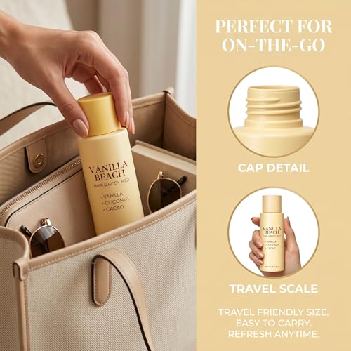 Vanilla Coconut Beach Hair & Body Mist Spray - 8.11 fl oz