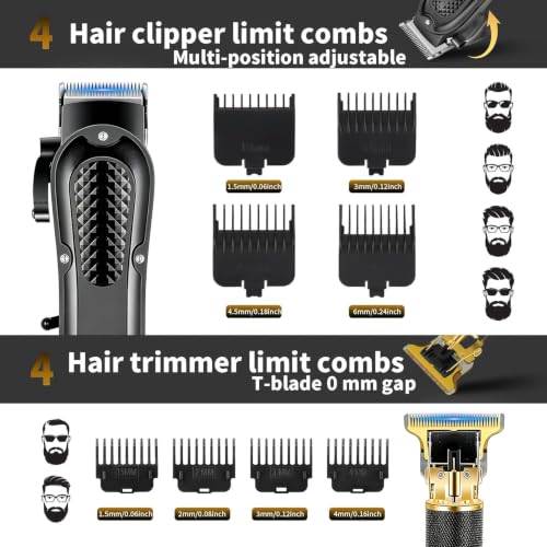 CBQ Professional Barber Kit: Hair Clippers, Trimmer & Shaver