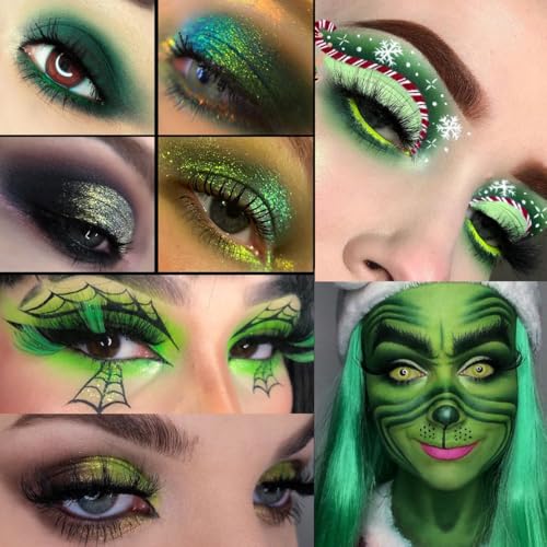 DE'LANCI Olive Green Eyeshadow Palette – 12 Pigmented Shades