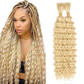 Blonde Braiding Hair 26" 613 Deep Wave 2 Bundles