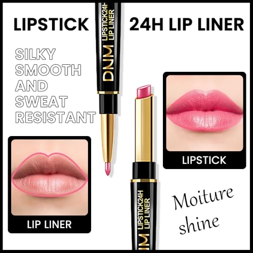 Mauve Lip Liner & Lipstick Combo Set - 2-in-1 Hydrating