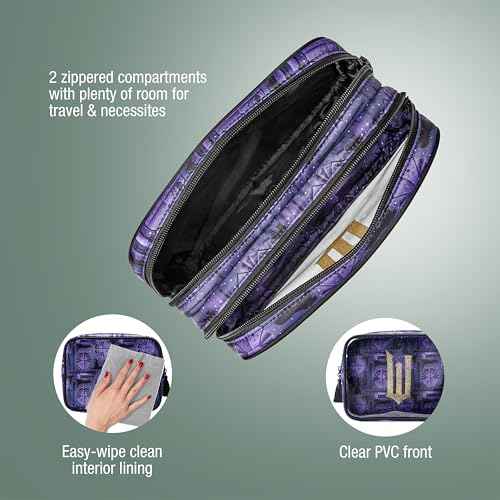 Wicked Purple Double Zip Organizer - Toiletry Bag - Makeup Bag - Travel Makeup Bag - travel essentials - Makeup Organizer - Gifts for her - Conair