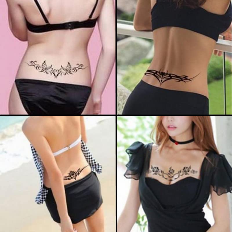 28 Sexy Temporary Tattoos for Women – Waterproof Body Art