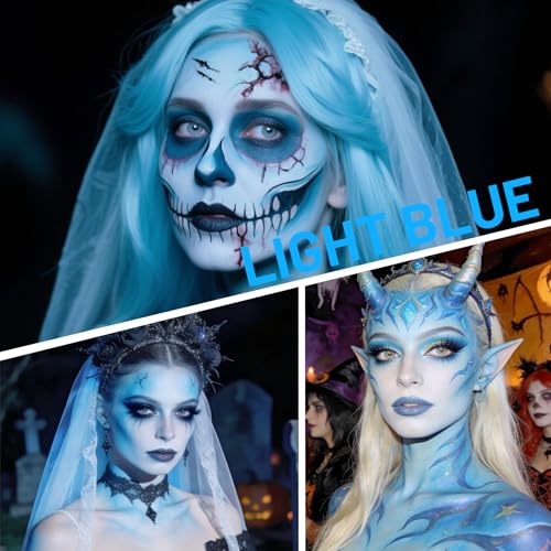 Light Blue Oil-Based Face Paint Stick | Vegan Sports Makeup