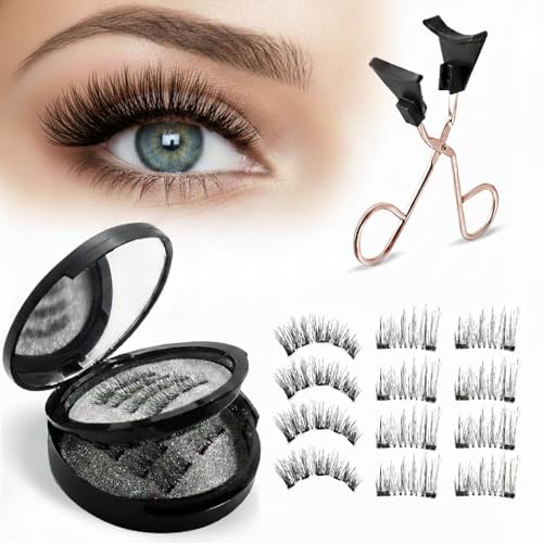 Magnetic Eyelashes Kit with Applicator | 3D Reusable Lashes