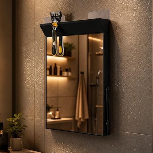 Fogless Shower Mirror for Shaving, 10" x 6.7" HD Glass
