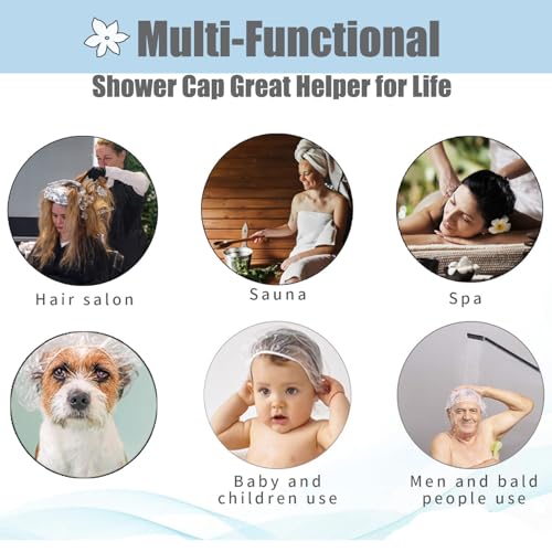 Large Size Disposable Shower Caps 50cm Waterproof Hair Cover Pack of 100