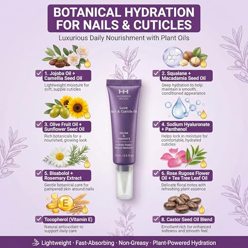 Cuticle Oil Pen - Hydrating Nail Moisturizer with Jojoba & Vitamin E