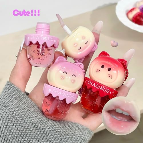 Hydrating Lip Gloss Set - 4 Colors Waterproof Glossy Liquid Lipstick