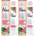 NAIR Prep & Smooth Face Exfoliating Depilatory Cream for Women - Effective Hair Removal for Smooth Skin with Hyaluronic Acid,1.76 oz,(Pack of 2)