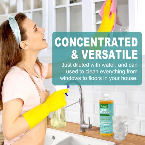 Yoken Pure Castile Liquid Soap 33.8 oz Unscented Organic