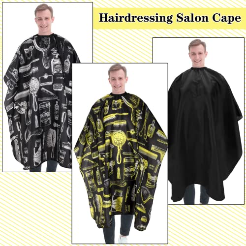 FEBSNOW Professional Hair Cutting Cape, 3 Pcs Hairdressing Salon Cape for Styling Coloring Hair Hair Cutting Cape Accessories