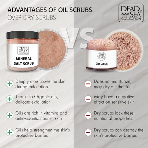 Dead Sea Collection Himalayan Salt Scrub ? Exfoliating Body Scrub for Women ? Moisturizing and Nourishing Skin ? with Pure Oils and Dead Sea Minerals (23.28 Oz)