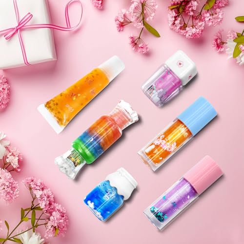 WhizToys 74PCS DIY Lip Gloss Making Kit£¬Make Your Own Lip Glosses Set Moisturizing Lip Glaze Handmade Glittery Set for Makeup Lover Beginner Teen Girl Gifts£¬200ml Lipgloss Base