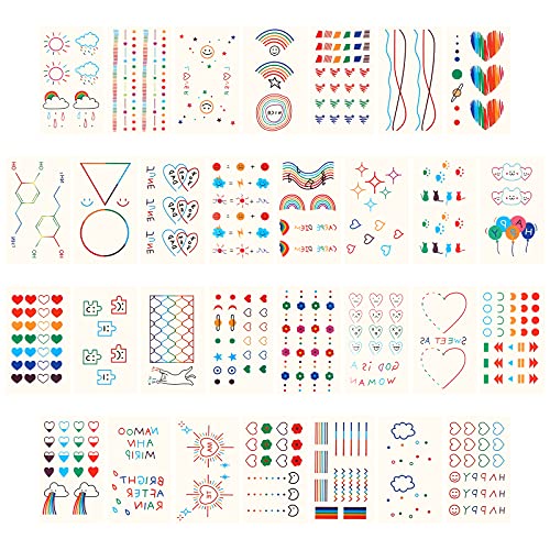 Metker Temporary Tattoos for Kids - 90 Sheets 1000+ Designs