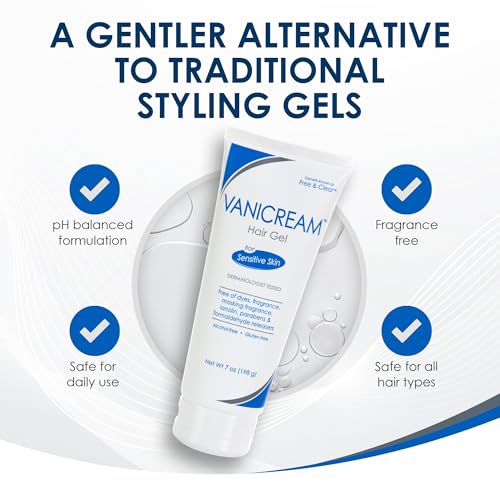 Vanicream Hair Gel 7oz - Firm Hold, Sensitive Skin Formula