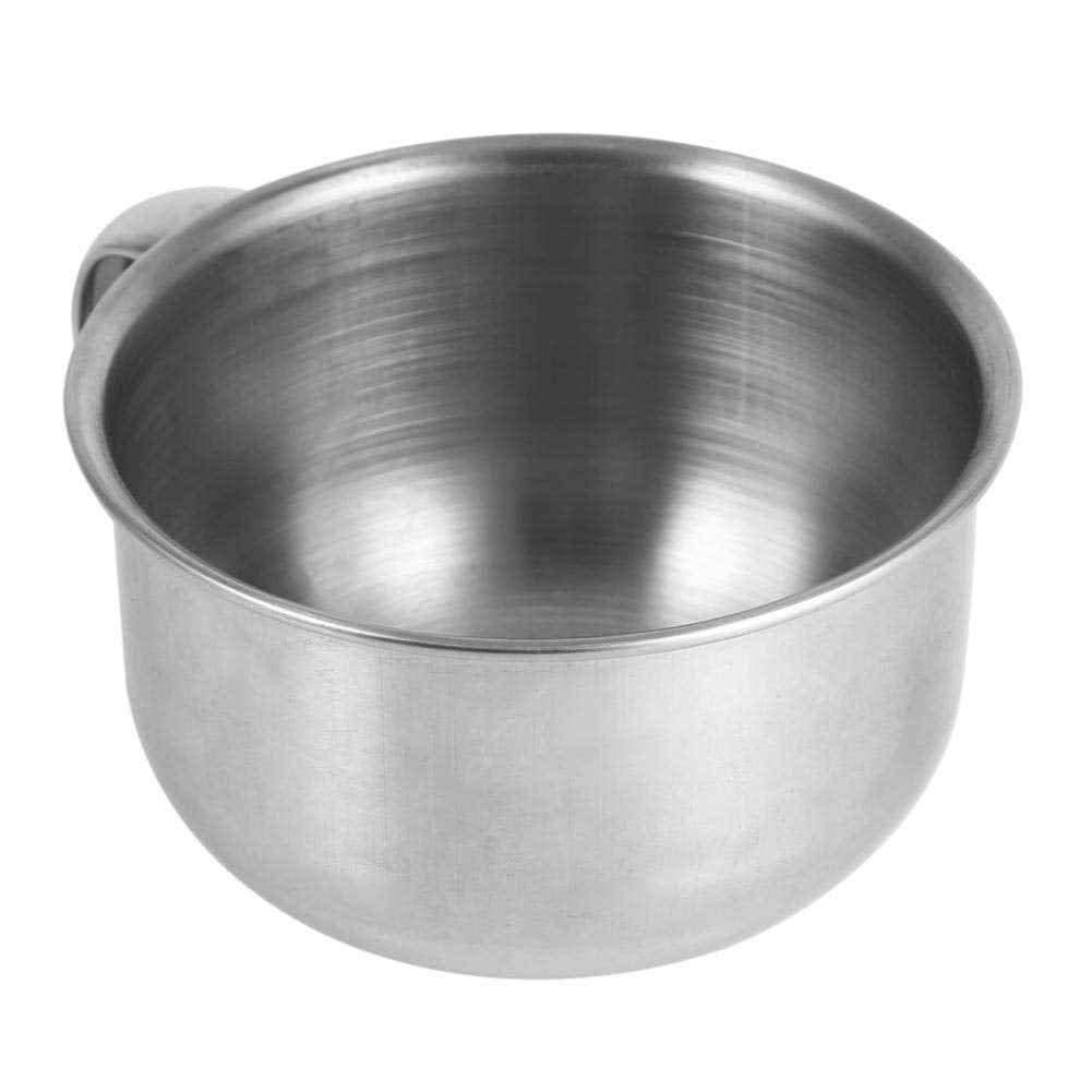 FILFEEL Shaving Soap Mug Bowl, New Stainless Steel Metal Cup Shaver Cleansing Foam Tool For Man