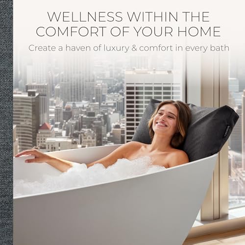 BADESOFA Luxury Bath Pillow - Charcoal Neoprene Spa Cushion