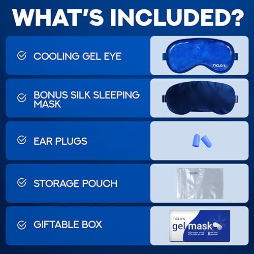 Cooling Gel Eye Mask for Puffy Eyes & Dark Circles