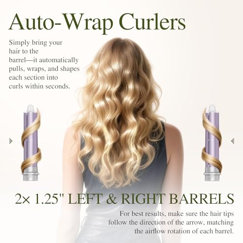5-in-1 Hot Air Styler with 110K RPM Motor - Hair Dryer, Straightener & Curler