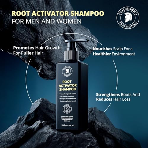 Psalmonica Root Activator Herbal Hair Growth Shampoo for Thinning Hair