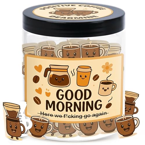 Positive Coffee Jar with 60 Affirmation Cards