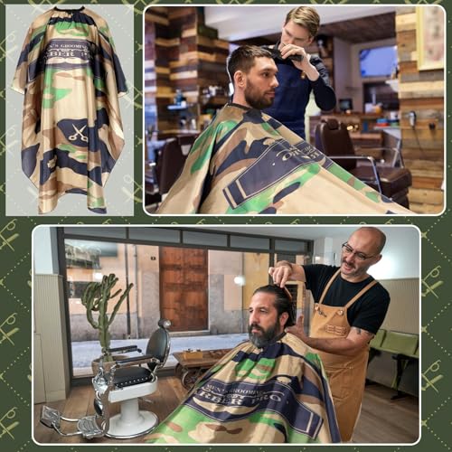 Waterproof Hair Cutting Cape with Neck Duster Brush 56x47in