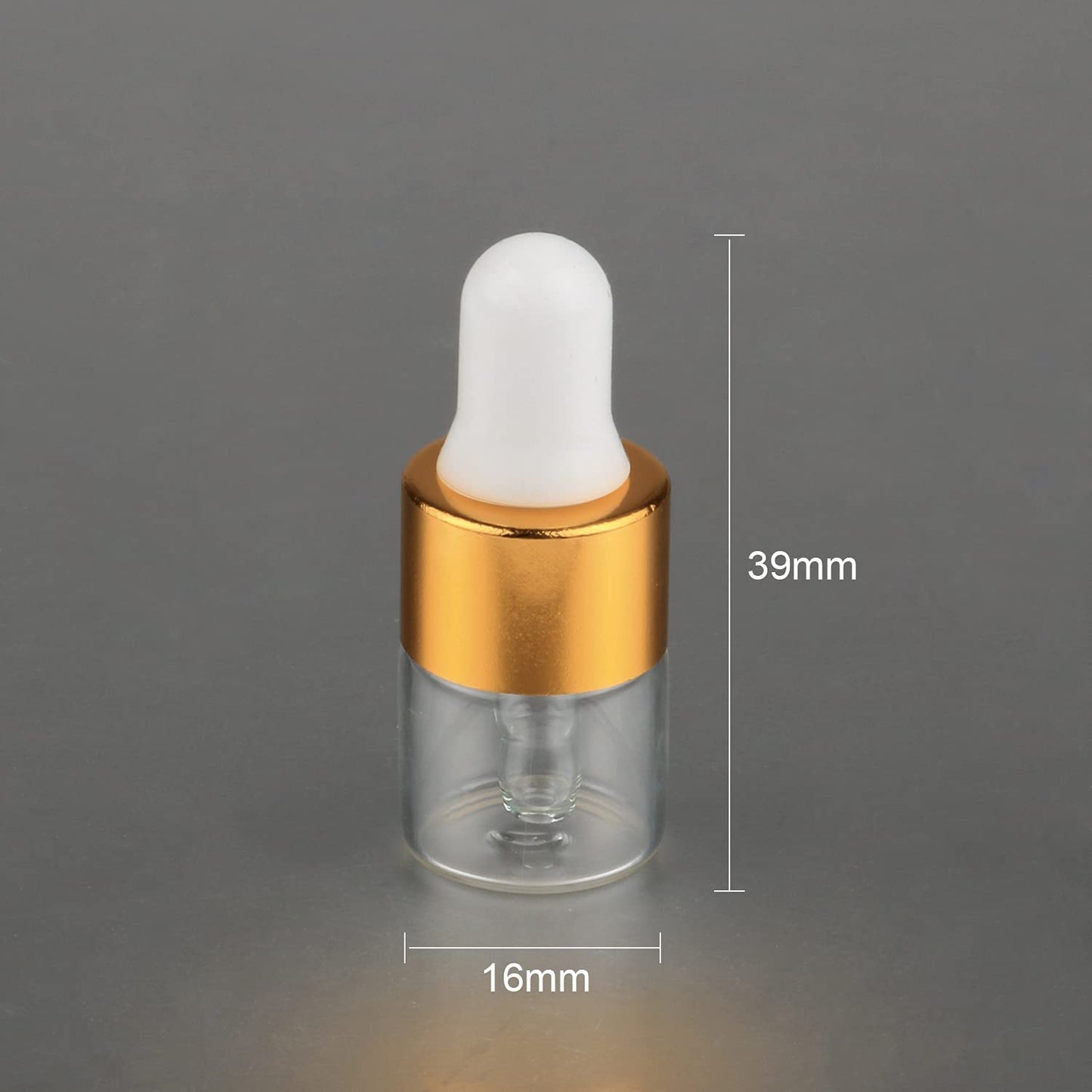 Wresty 50 Pcs Clear Glass Dropper Vails 1ml Mini Essential Oils Sample Dropper Bottles For Traveling Essential Oils Perfume Cosmetic Liquid,With 2 pcs dropper