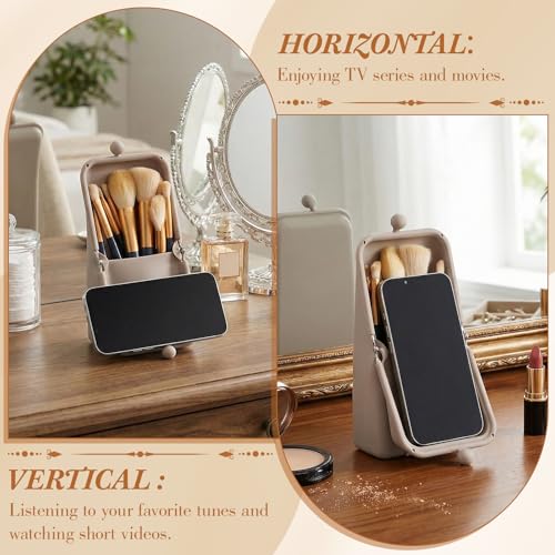 Silicone Makeup Brush Holder - Travel Case with Suction