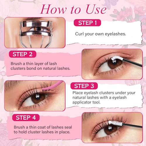 PRO LASHBEAUTY Spider Lash Clusters - Wispy D Curl 8-16mm
