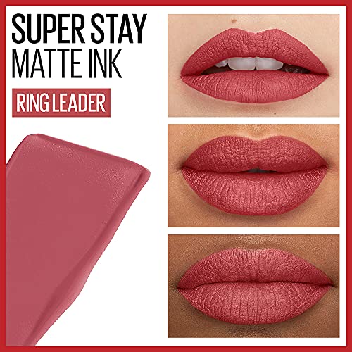 MAYBELLINE Super Stay Matte Ink Liquid Lipstick Makeup Long Lasting High Impact Color Up to 16H Wear Light Mauve Pink and Mauve Pink, 2 Count