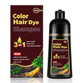 Lymznus Dark Wine Red Hair Dye Shampoo 3-in-1 for Gray Coverage (Variation: Dark Wine Red)