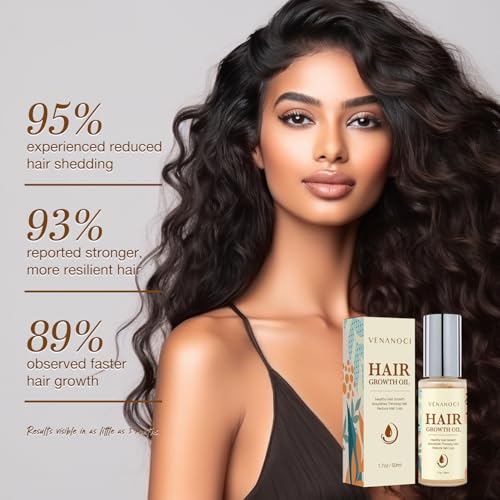 Hair Growth Oil with Biotin & Rosemary – Nourishing Serum for Thicker, Fuller Hair