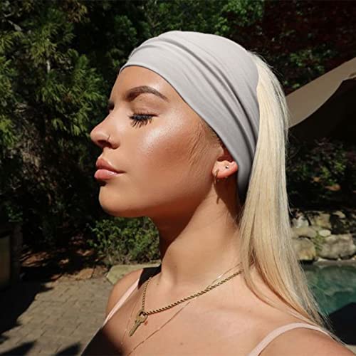 DRESHOW 4-Pack Turban Headbands for Women - Wide Head Wraps