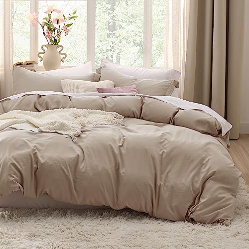 Bedsure Hazel Twin Duvet Cover Set - Soft Prewashed Duvet Cover Twin Size, 2 Pieces, 1 Duvet Cover 68x90 Inches with Zipper Closure and 1 Pillow Sham, Comforter Not Included