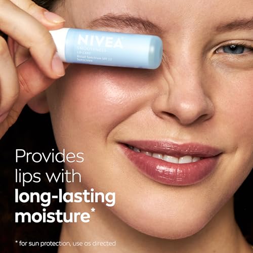 NIVEA Smoothness Lip Balm SPF 15 Sunscreen, Pack of 4