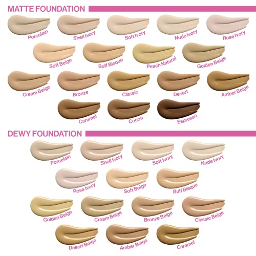 wet n wild Photo Focus Matte Liquid Foundation Neutral Soft Ivory, Vegan & Cruelty-Free