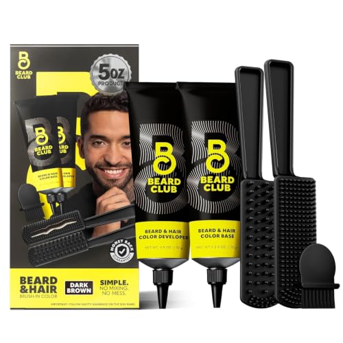 Beard Club Permanent Hair & Beard Dye for Men - Dark Brown